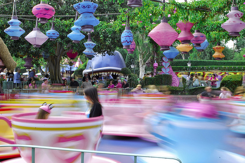 Teacup ride at Disneyland